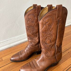 Vintage Dan Post Brown Cowboy & Western Boots